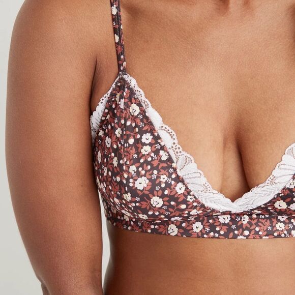 Aerie Shine floral triangle bralette - Picture 6 of 11